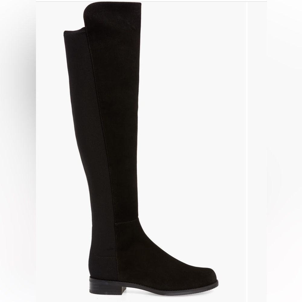 Stuart Weitzman Charcoal Gray Suede Boots - Picture 9 of 10